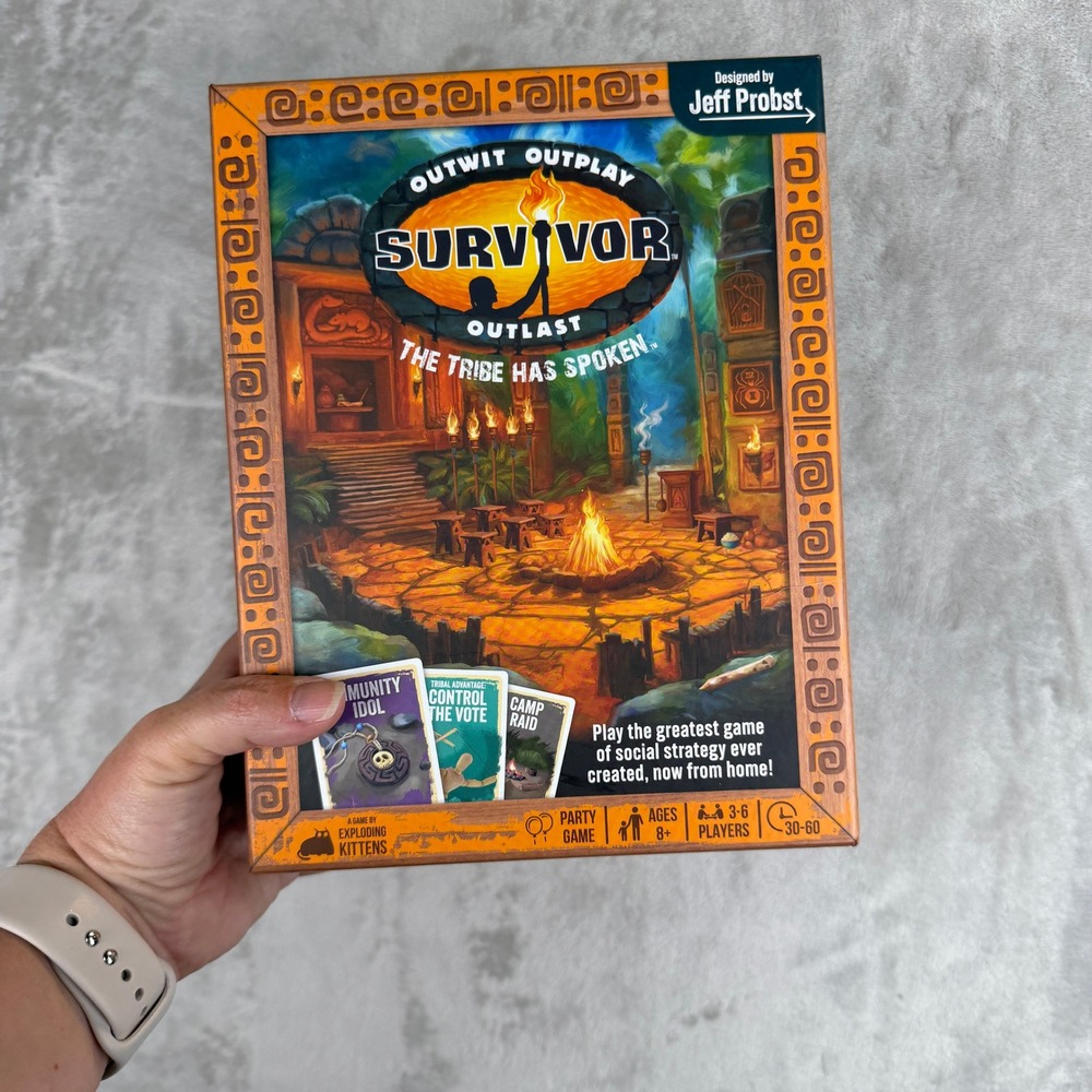 Survivor The Tribe Has Spoken Card Game Exploding Kittens Jeff Probst 2024 New